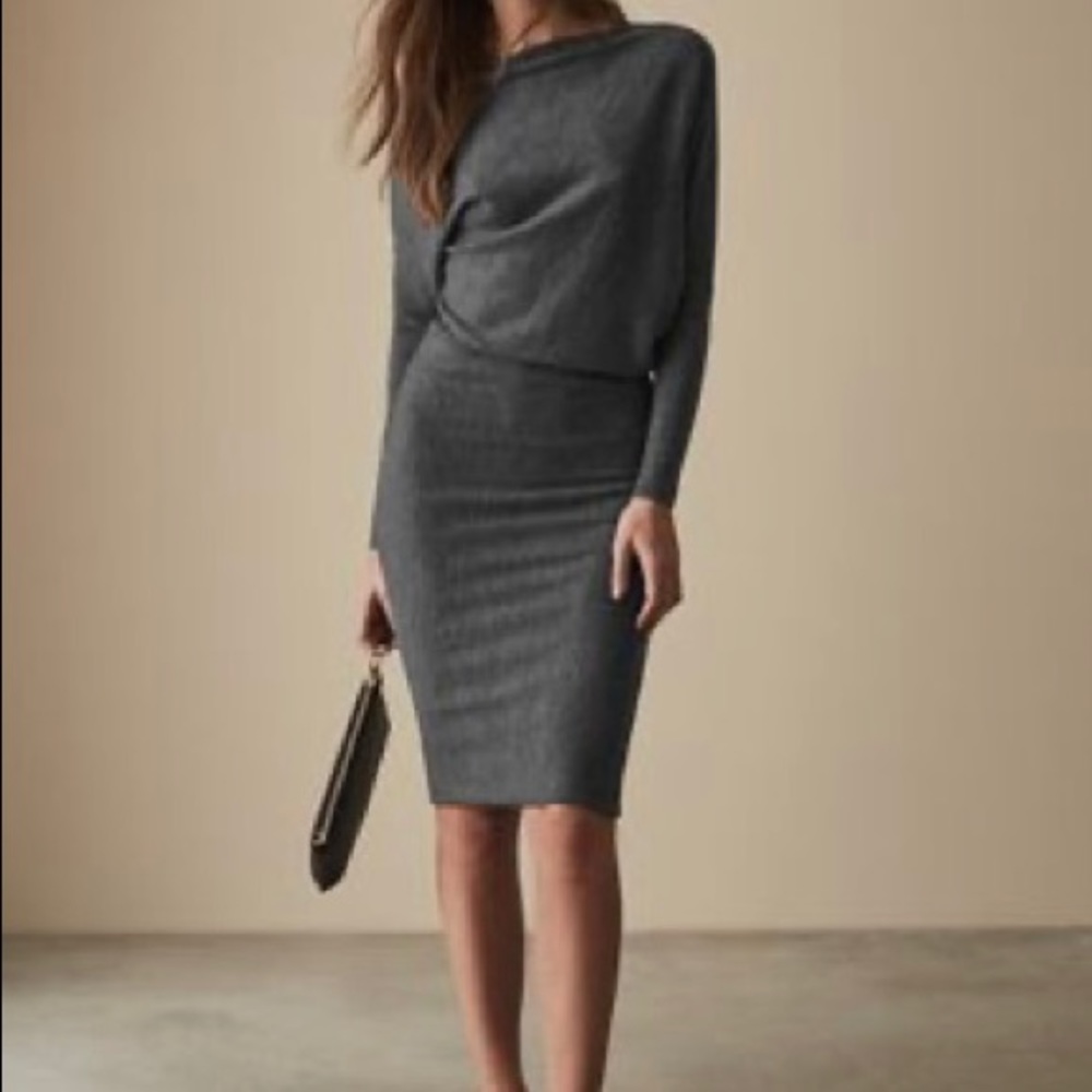 Reiss Delaney Dress - Gray - XS